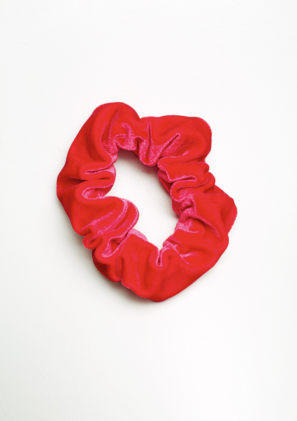 Haargummi Roter Samt