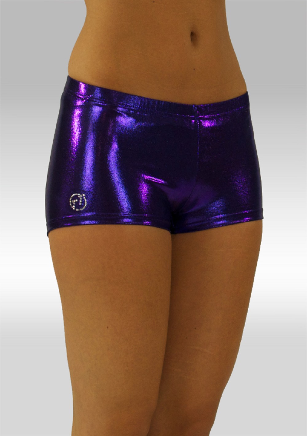 Hotpants lila wetlook W758pa