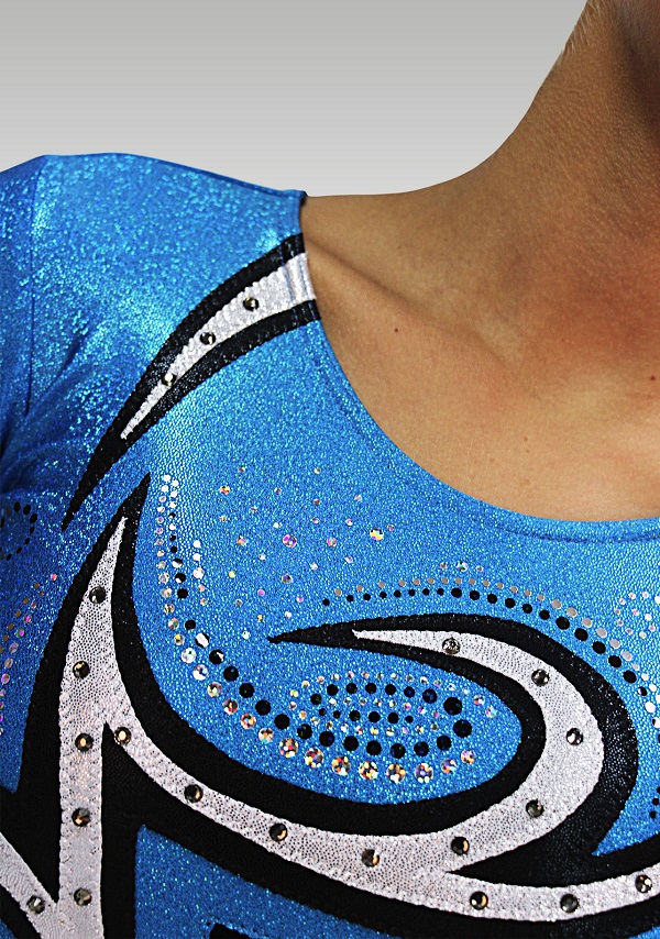 Turnanzug V687 Schwarz/ turkis