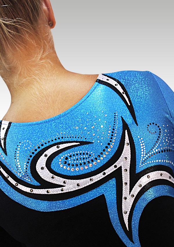 Turnanzug V687 Schwarz/ turkis