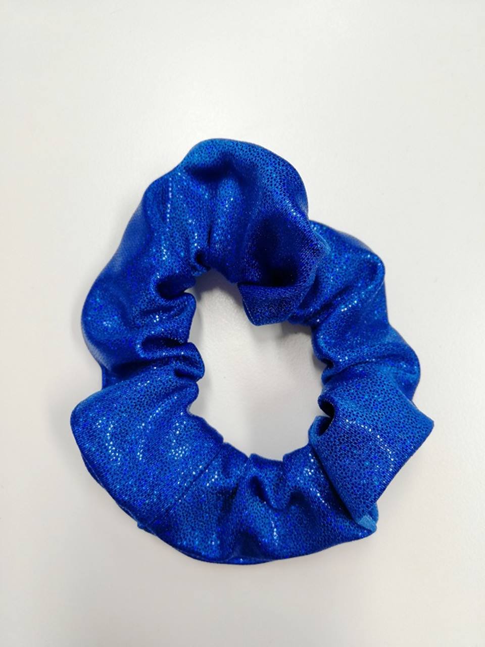 Haargummi metallisch Wetlook-Lycra Königsblau HS004