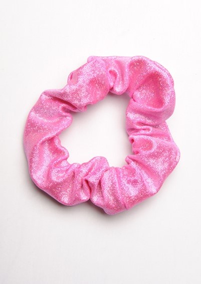 Haargummi metallisch Wetlook rosa HS414