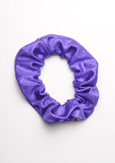 Haargummi metallisch Wetlook lila HS464