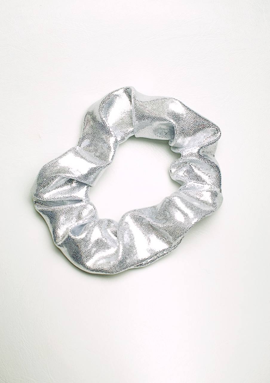 Haargummi Silber Wetlook