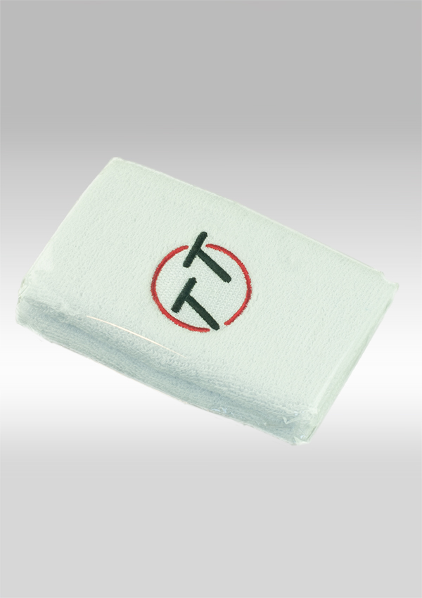 Sweißbänder breit - weiß, 2 Stück