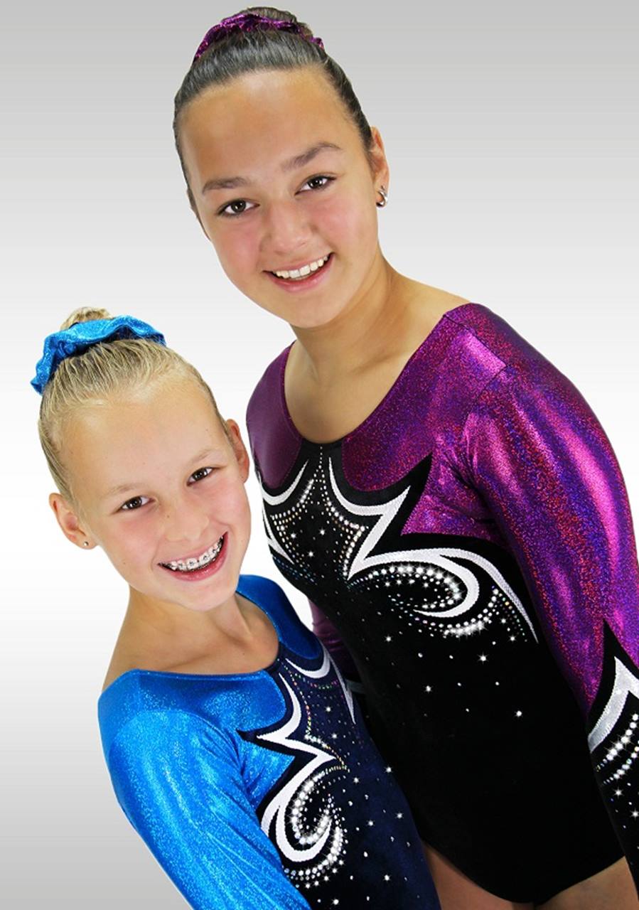 Turnanzug K770 dunkelblau / türkis